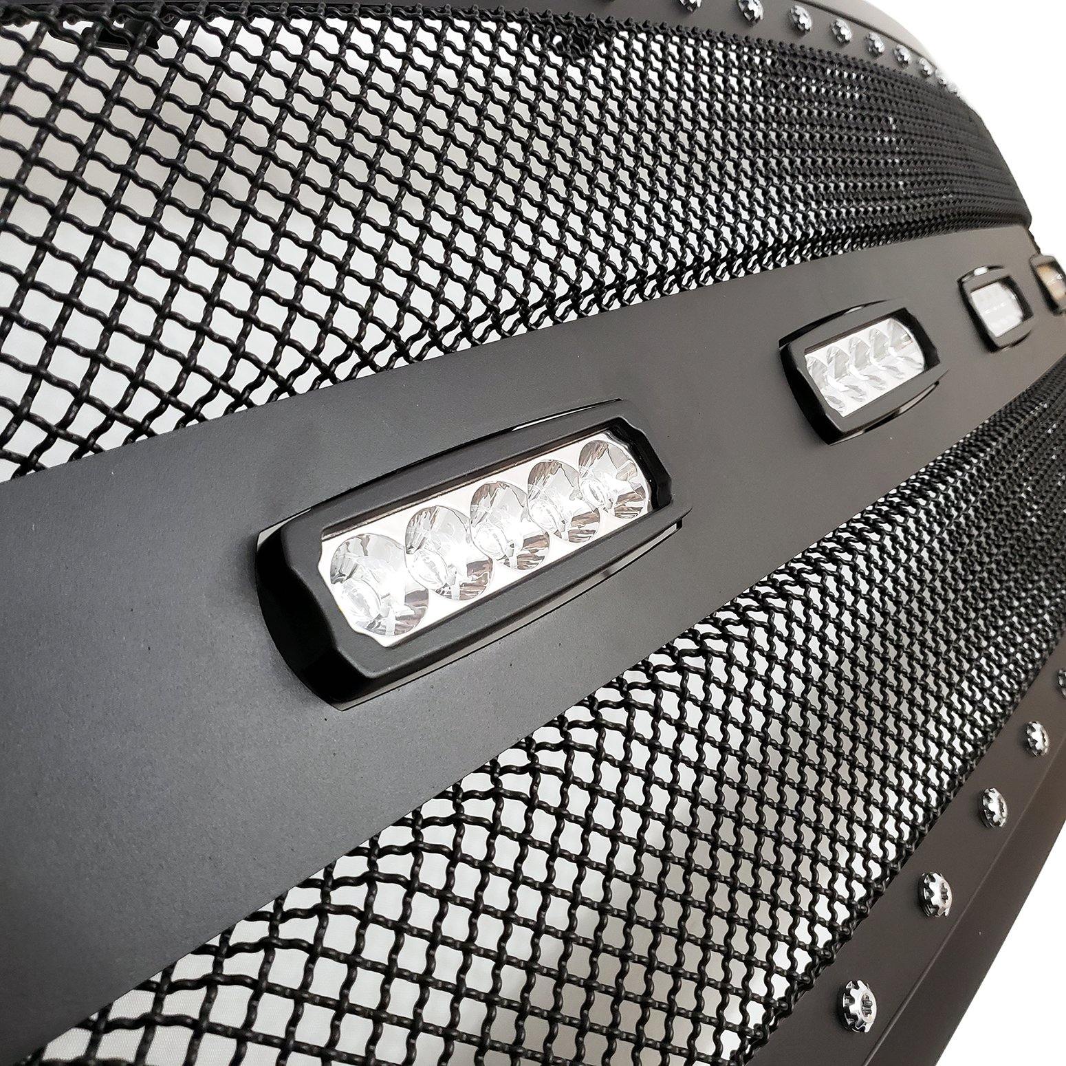 Black Stainless Steel Wire Mesh Grille for 2017-19 Ford F250/F350 - Image 4