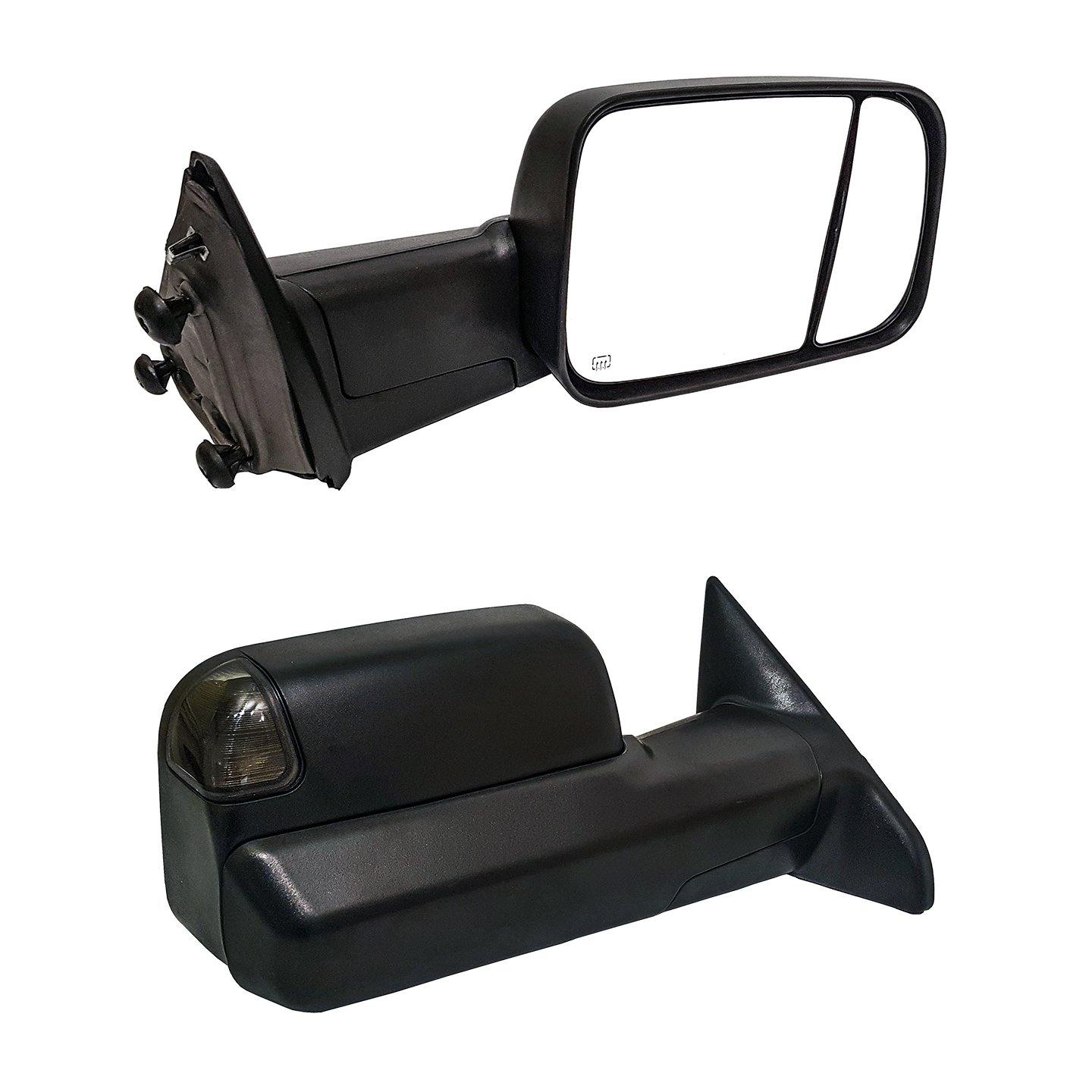Towing Mirrors for 2010-18 Dodge Ram & 2019-23 Ram 1500 Classic/Warlock - Image 8