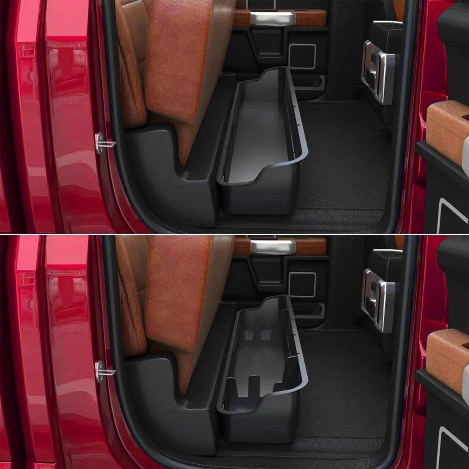Under Seat Storage Box for 2015-24 Ford F150 SuperCrew 4 Door - Image 5